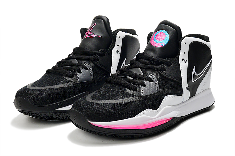 2021 Nike Kyrie 8 Black White Pink Blue Shoes - Click Image to Close